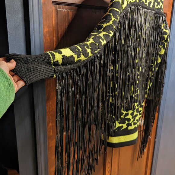 Phillip Plein - Dress or Sweater - European Designer Top with Fringe - Picture 5 of 12